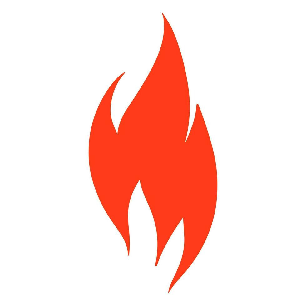 Feuer Flamme Logo Vektor Illustration.