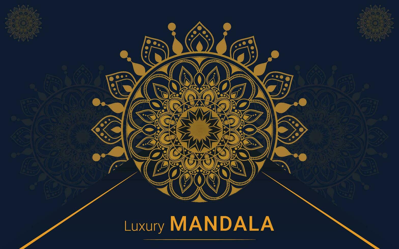 Luxus-Mandala-Design-Vorlage vektor