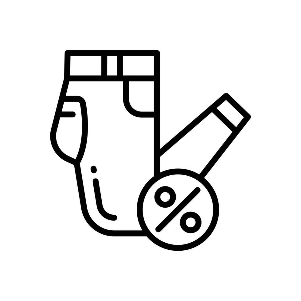 keuchen Rabatt Symbol. Vektor Linie Symbol zum Ihre Webseite, Handy, Mobiltelefon, Präsentation, und Logo Design.