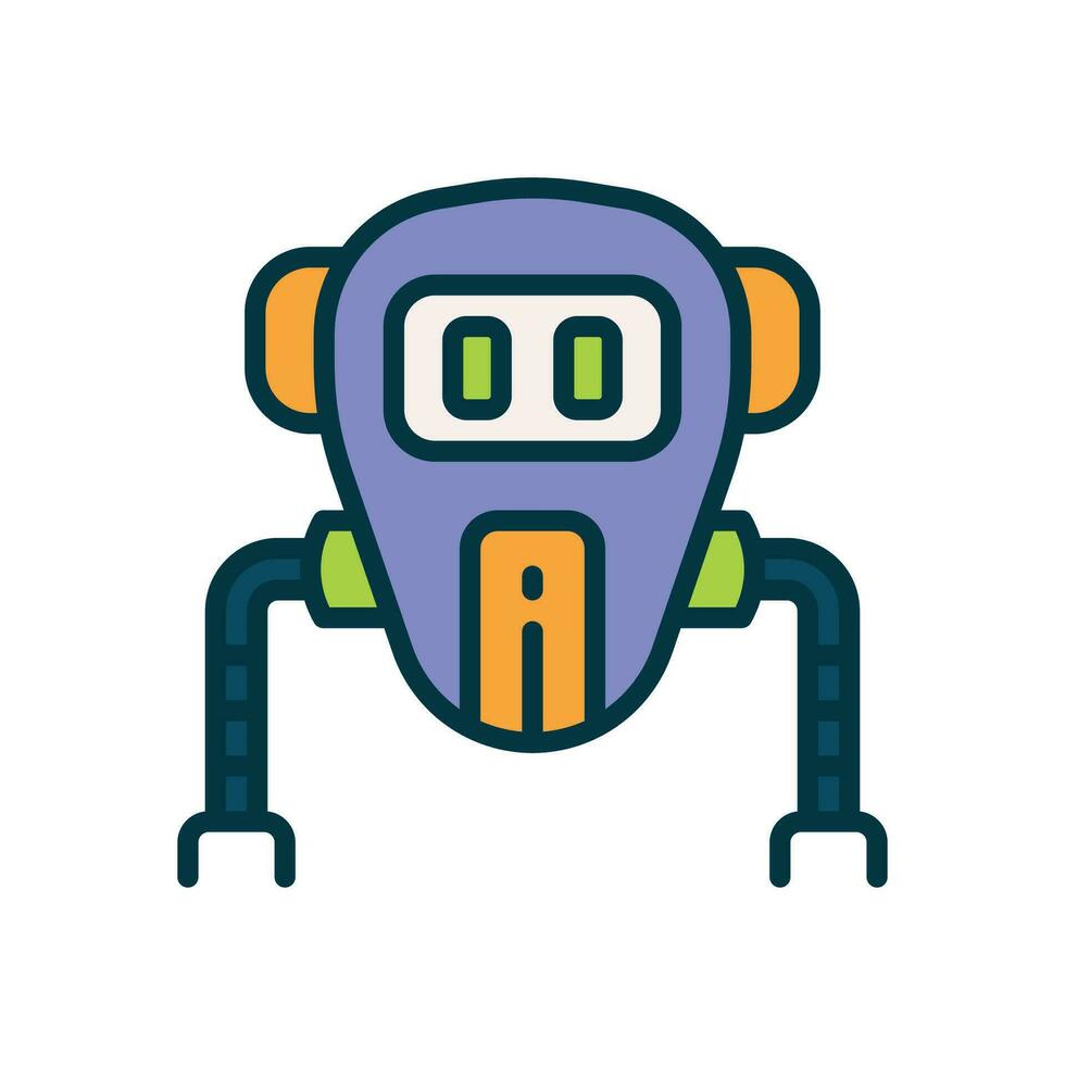 Plats robot ikon. vektor linje ikon för din hemsida, mobil, presentation, och logotyp design.