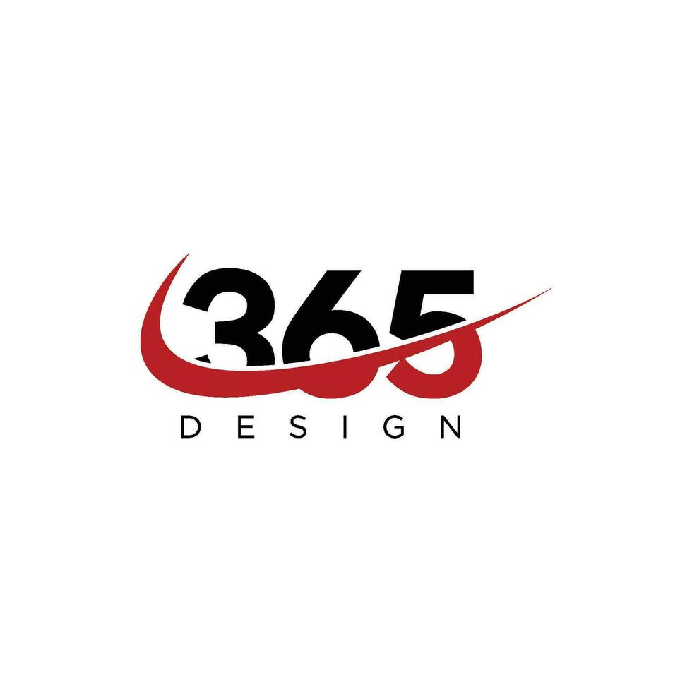 365 Nummer Brief Logo Symbol Designs Vektor