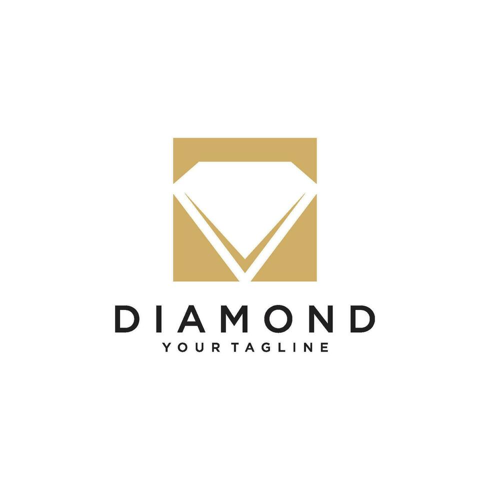 diamant logotyp mall vektor ikon illustration design