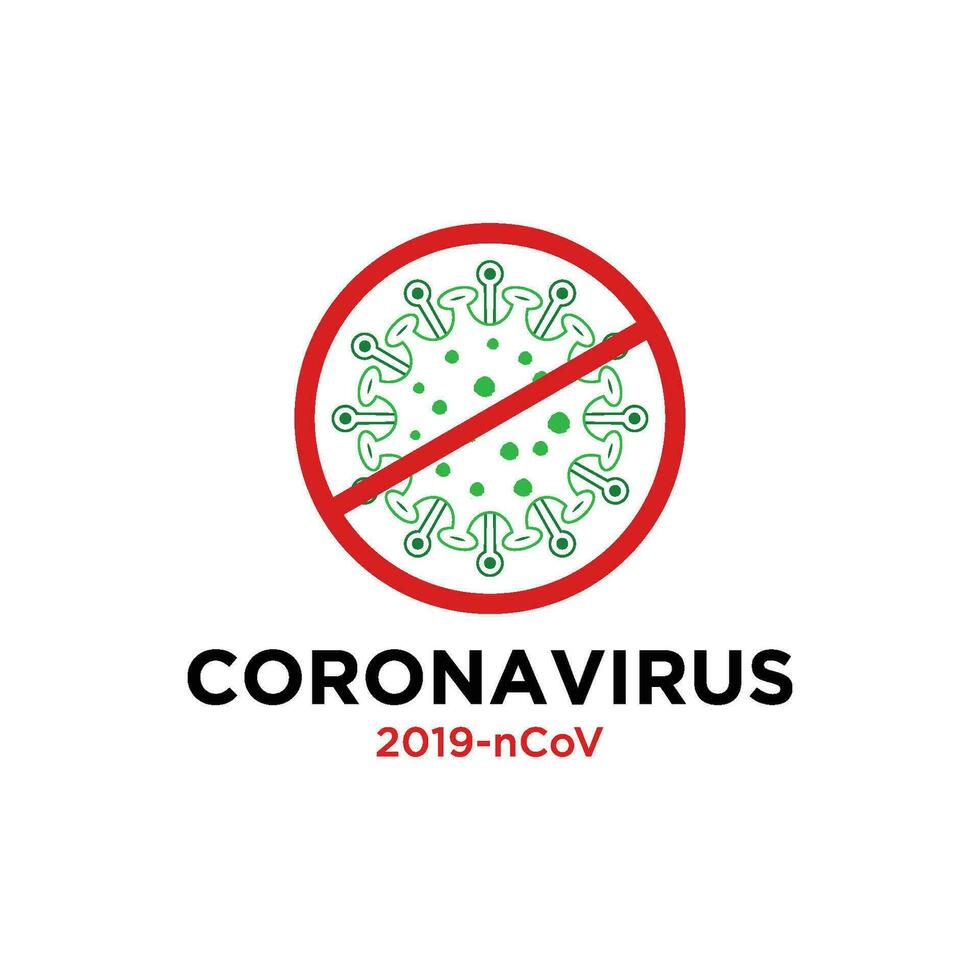 Corona Virus 2020. Corona Virus im Wuhan, China, global Ausbreitung, und Konzept von Symbol von anhalten Corona Virus vektor