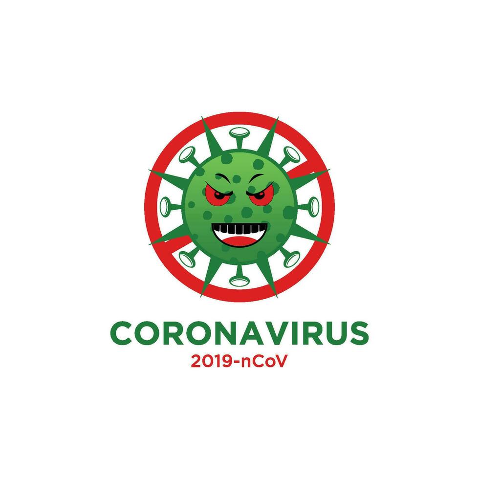 Corona Virus 2020. Corona Virus im Wuhan, China, global Ausbreitung, und Konzept von Symbol von anhalten Corona Virus vektor