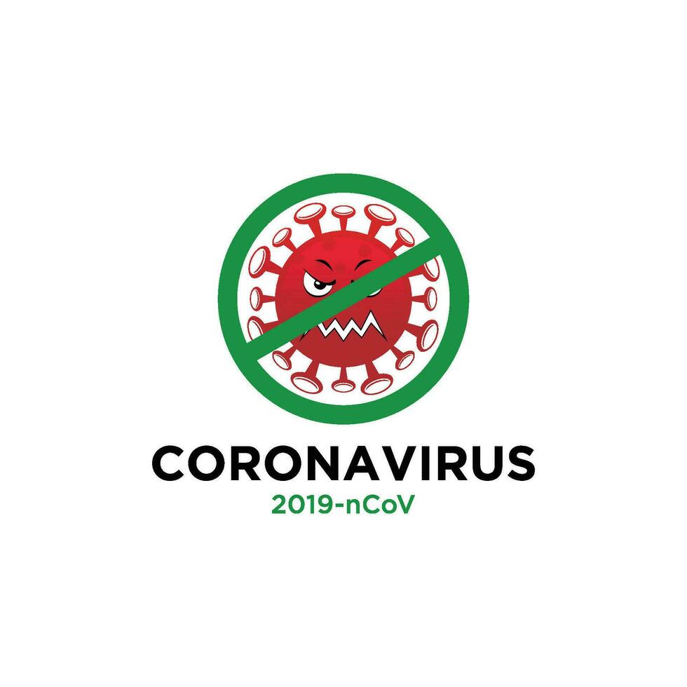 Corona Virus 2020. Corona Virus im Wuhan, China, global Ausbreitung, und Konzept von Symbol von anhalten Corona Virus vektor