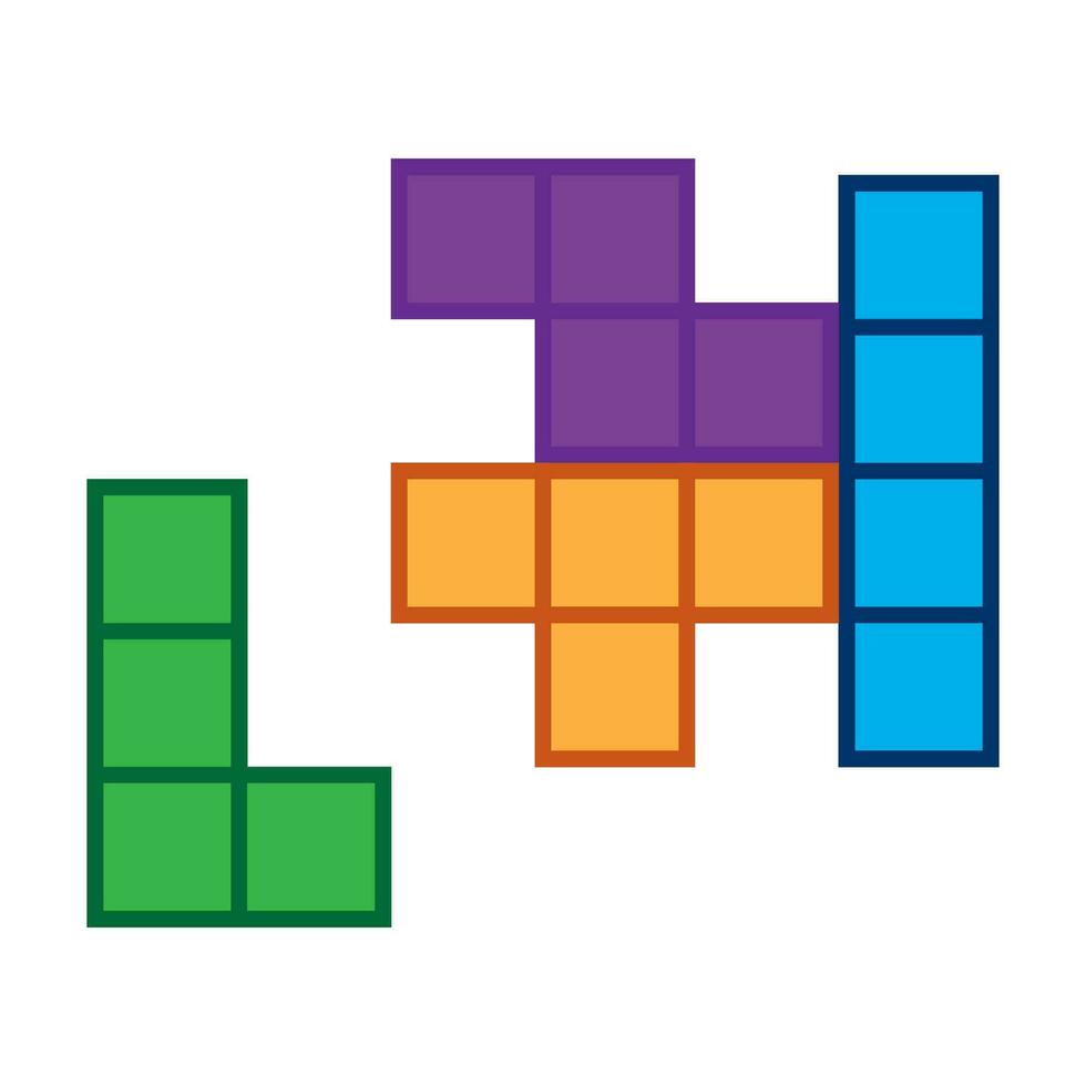 tetris ikon vektor
