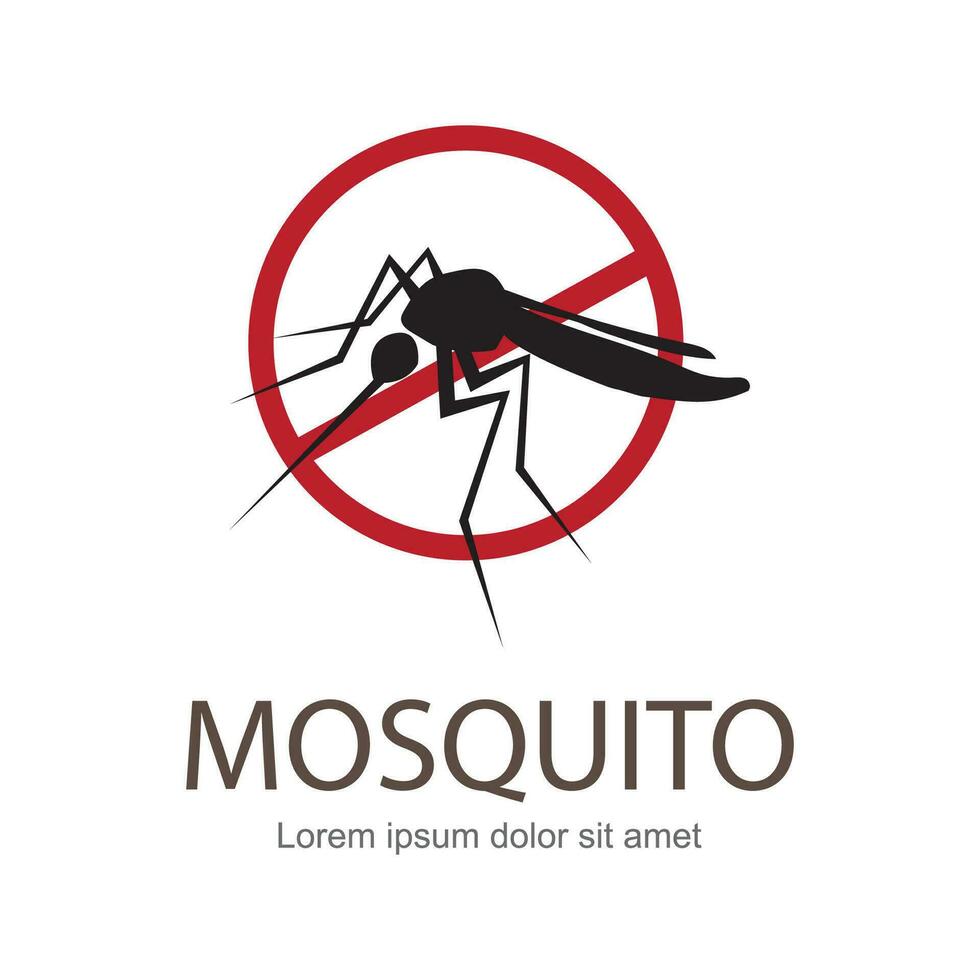 illustration vektor. mål på mygga. mygg bära många sjukdom sådan som dengue feber, Zika sjukdom, enkafaliter och annan. vektor