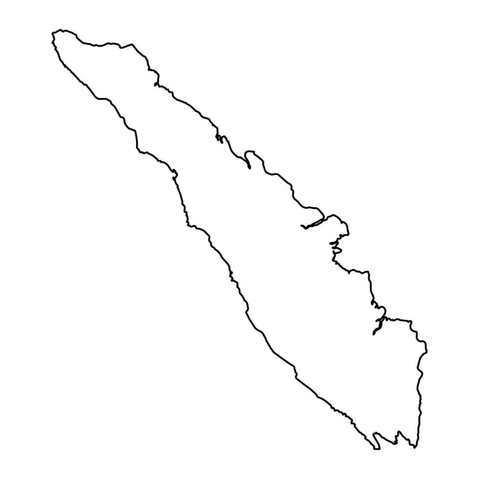 Sumatra Insel Karte, Region von Indonesien. Vektor Illustration.