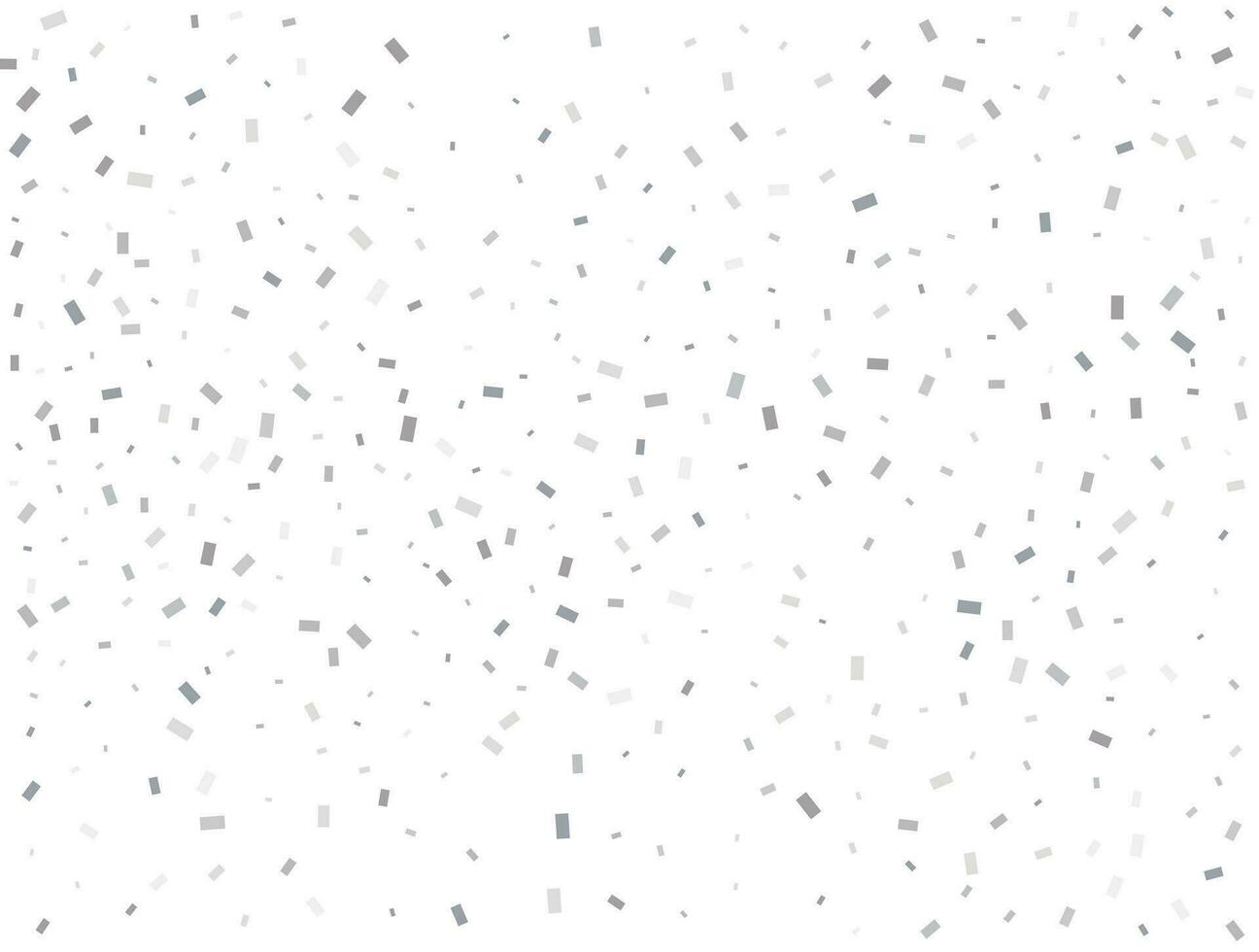 lyx silver- rektangulär glitter konfetti bakgrund. vit festlig textur. vektor