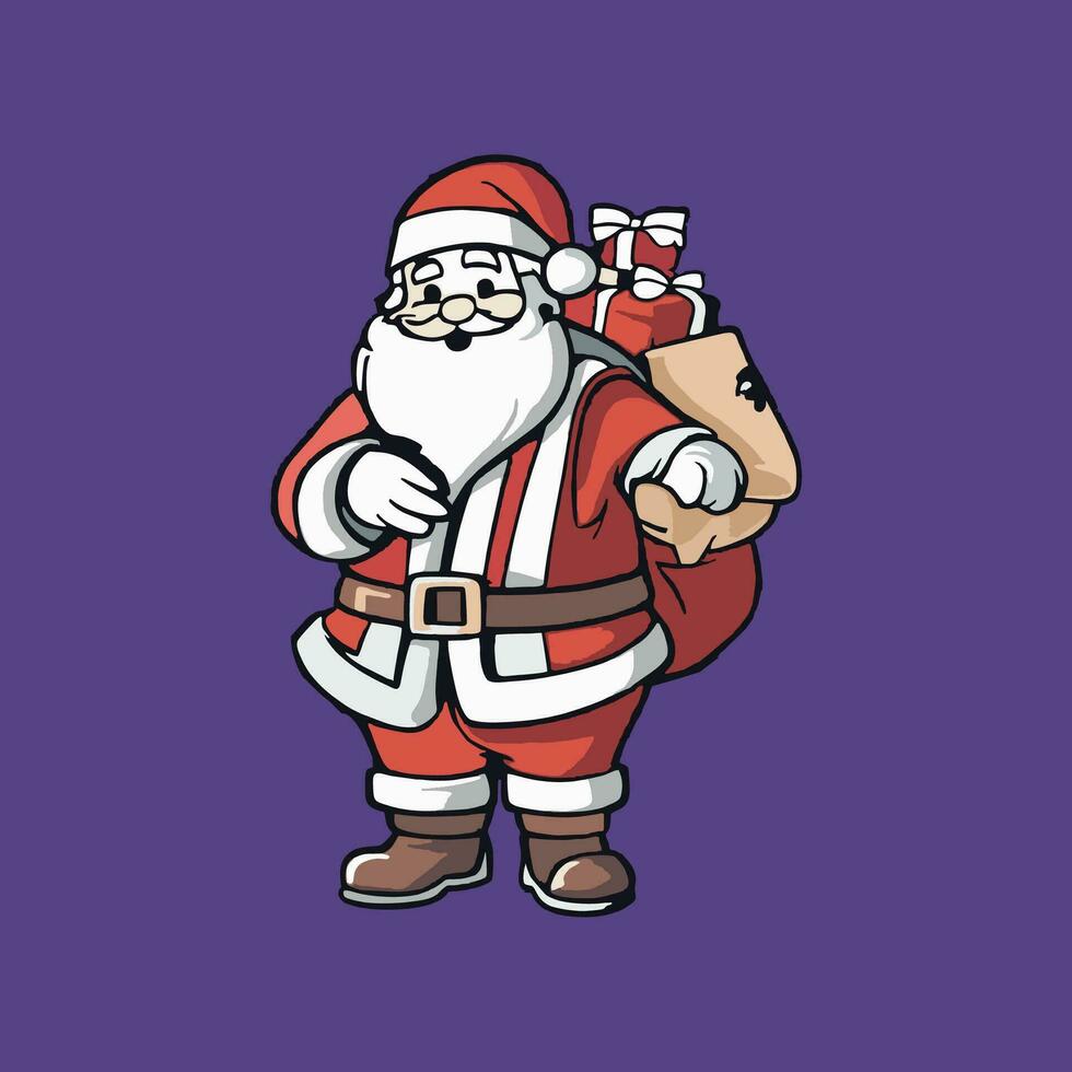 Illustration von Santa Klaus, Weihnachten vektor