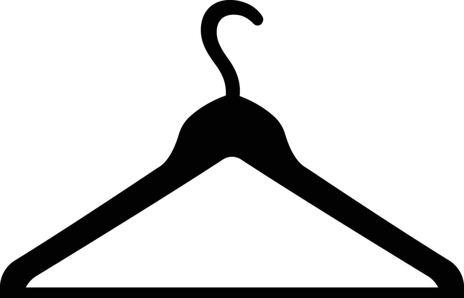Kleider Aufhänger Symbol im eben Stil. isoliert auf verwenden im Wäscherei, Kleiderschrank. passend zu Zimmer Symbol zum die Info Grafik, Design Elemente, Vektor zum Apps und Webseite