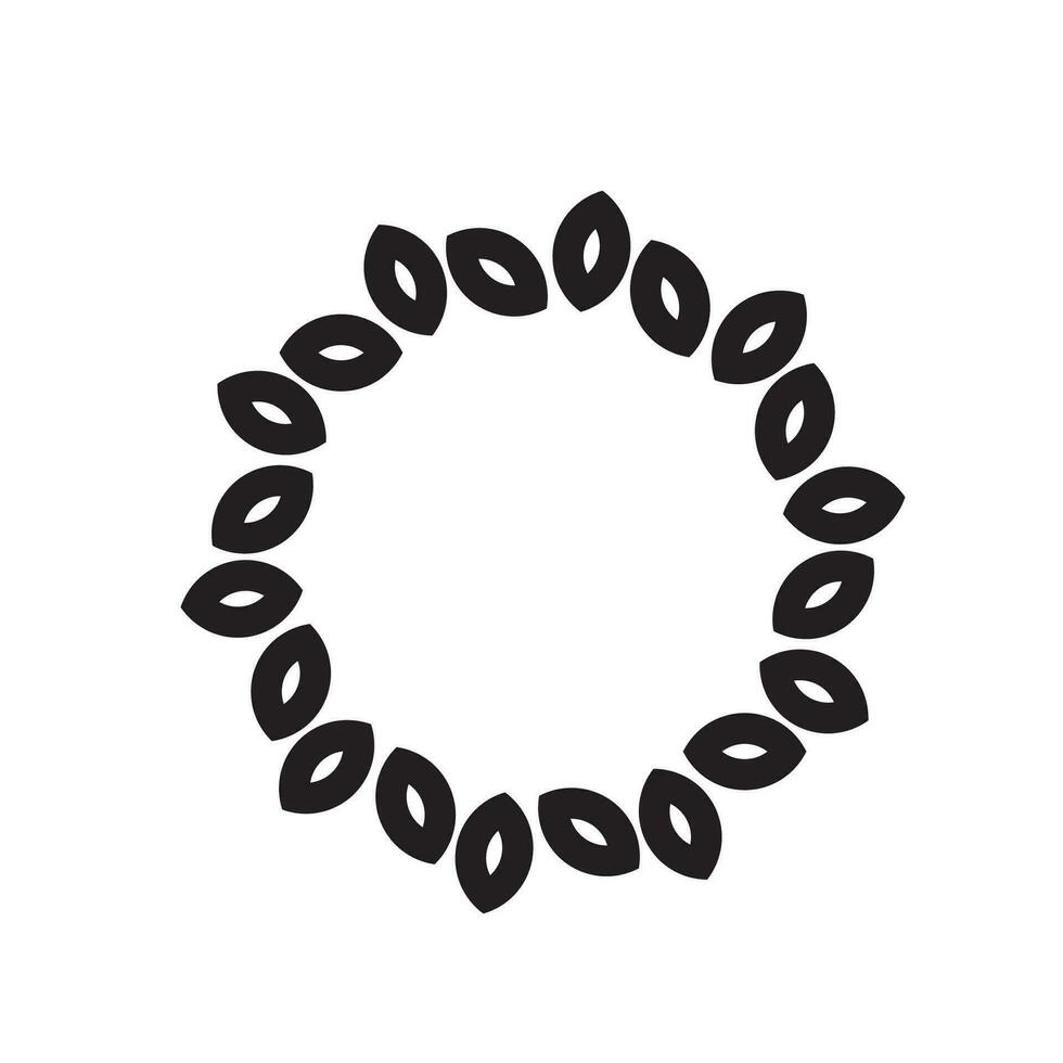 cirkulär dekorativ element för relaterad grafisk ändamål. cirkulär ram dekorativ grafisk element. vektor