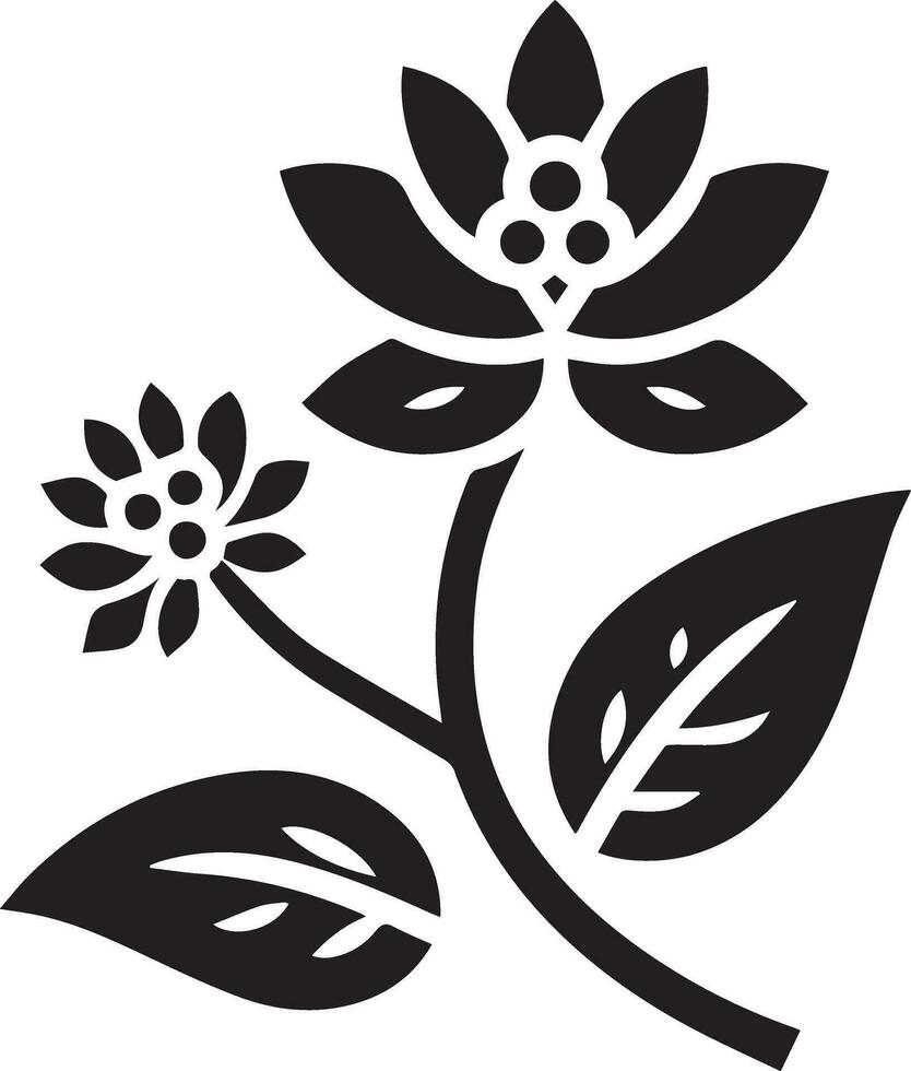 Blume Symbol Vektor Illustration schwarz Farbe, Blume Symbol Silhouette 15