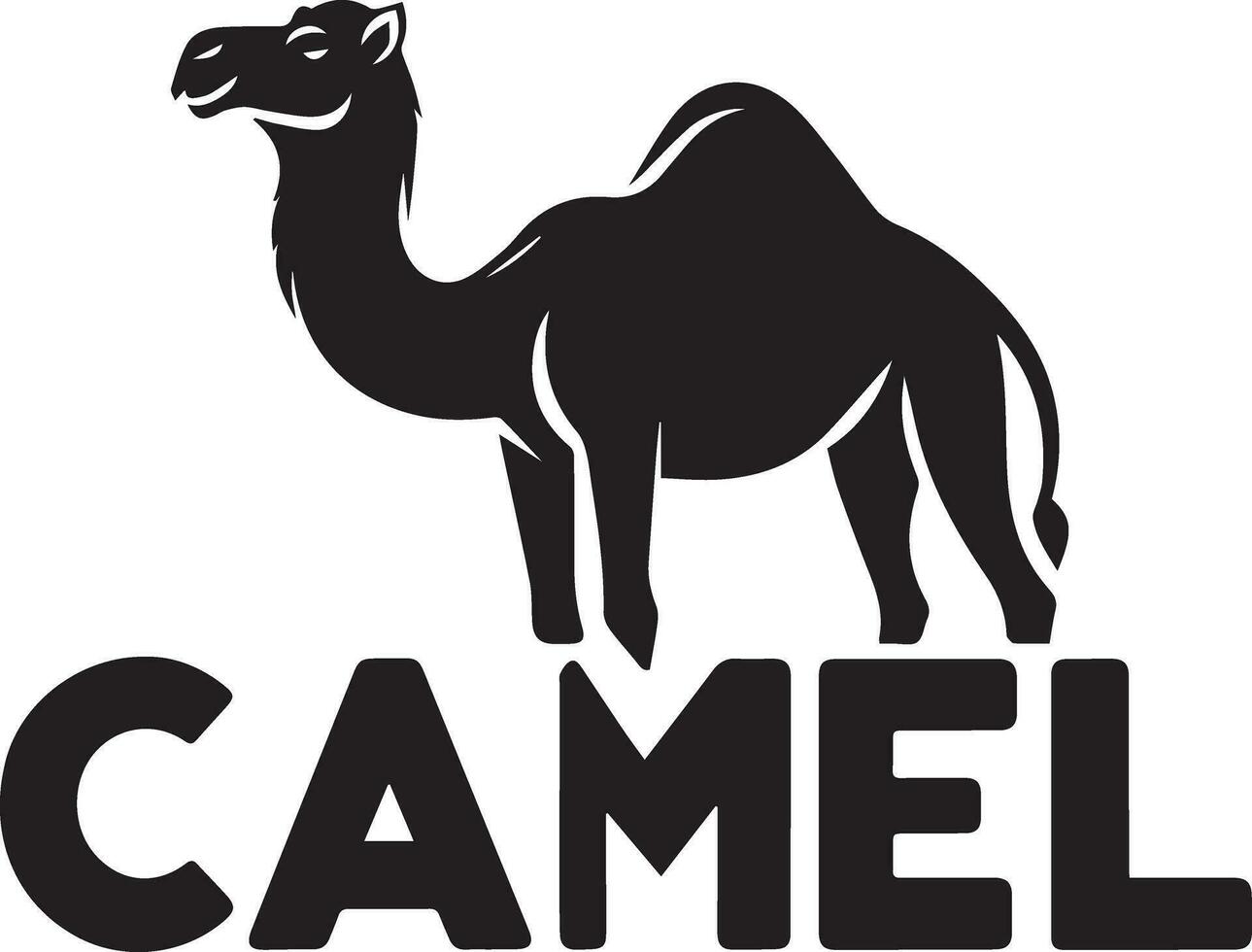 kamel logotyp vektor konst illustration, kamel logotyp begrepp, kamel djur- logotyp silhuett 8