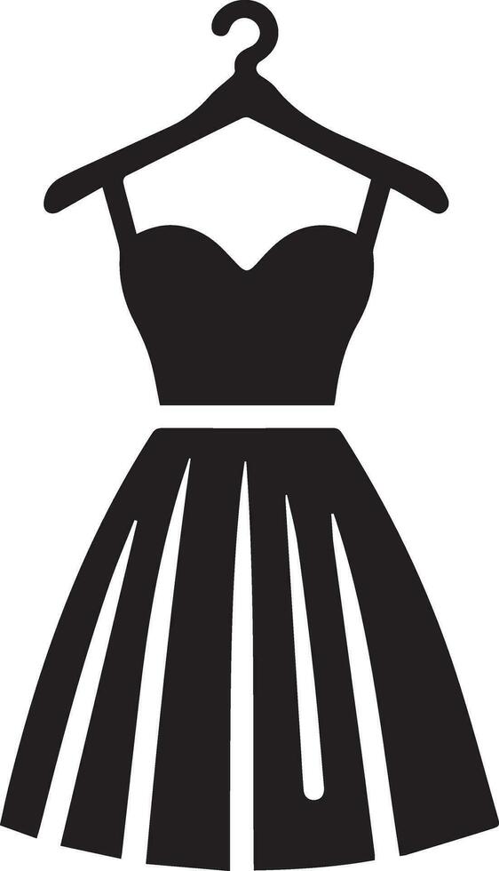 weiblich Kleid Vektor Silhouette, Frau Kleid Symbol Vektor 19