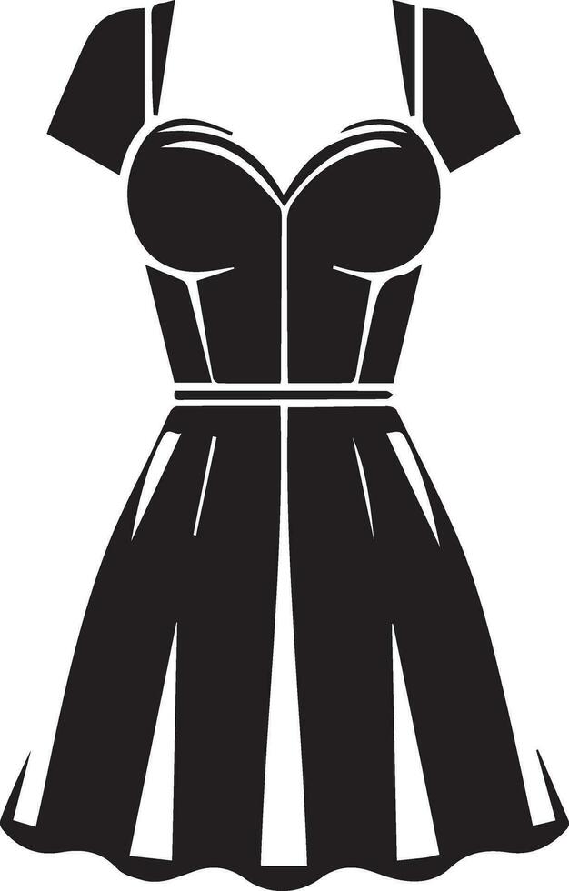 weiblich Kleid Vektor Silhouette, Frau Kleid Symbol Vektor 15