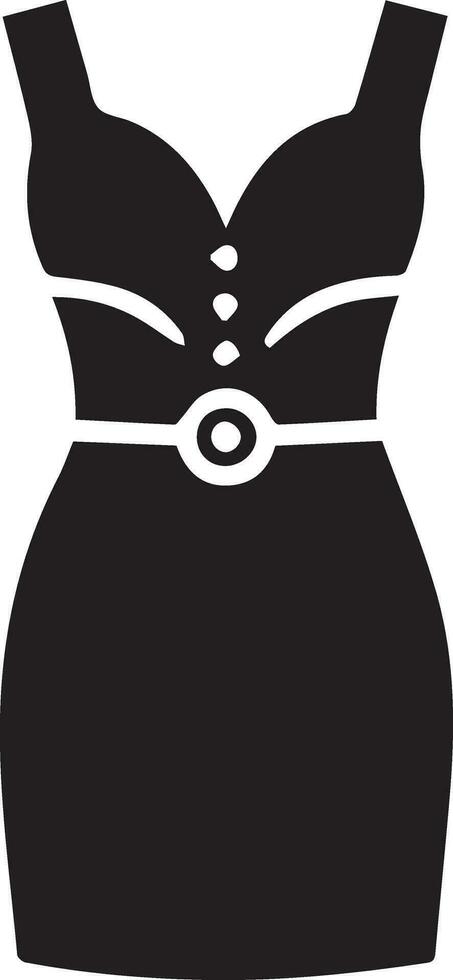 weiblich Kleid Vektor Silhouette, Frau Kleid Symbol Vektor