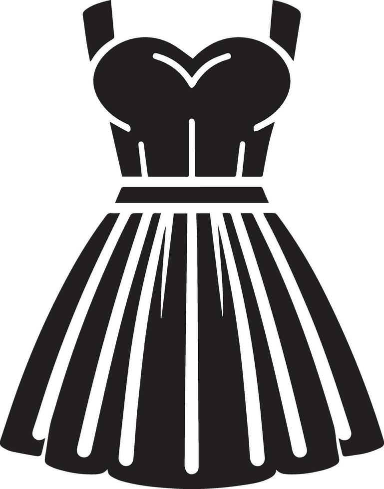 weiblich Kleid Vektor Silhouette, Frau Kleid Symbol Vektor 24