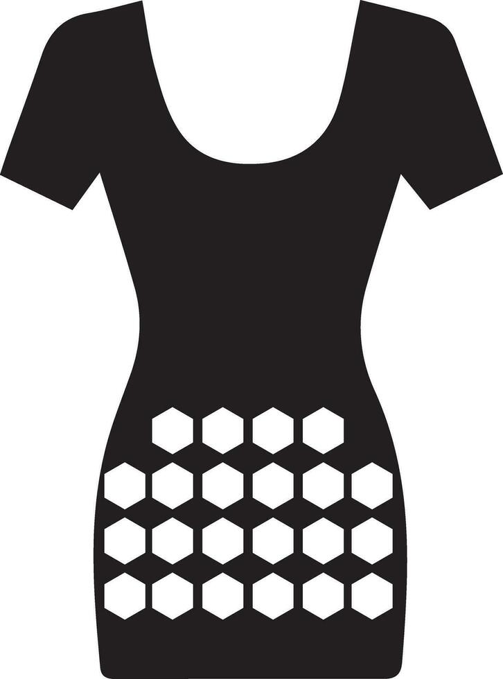 weiblich Kleid Vektor Silhouette, Frau Kleid Symbol Vektor 6