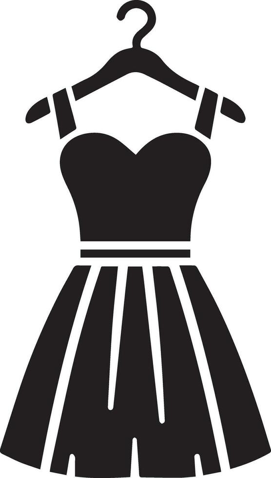 kvinna klänning vektor konst illustration svart Färg silhuett 15