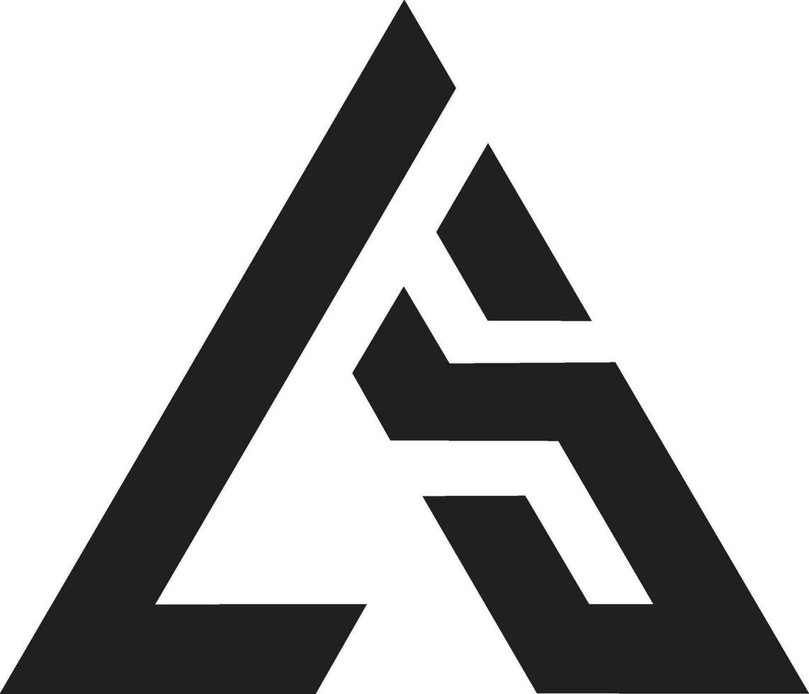 ls abstrakt Logo Design vektor
