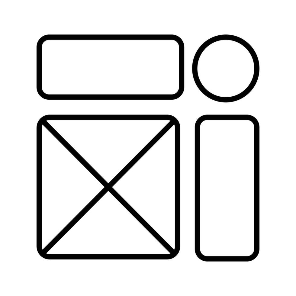 nehmen ein aussehen beim diese schön entworfen Webseite Drahtgitter, Wireframing, Layout, Vorlage Symbol vektor