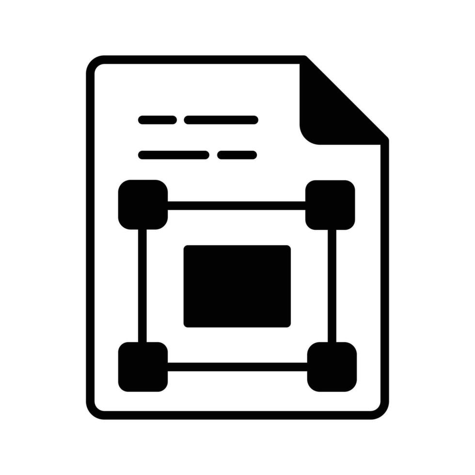 Vektor basierend Grafik Design Datei Symbol, bereit zu verwenden