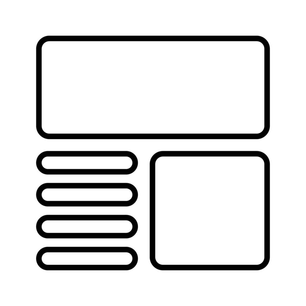 nehmen ein aussehen beim diese schön entworfen Webseite Drahtgitter, Wireframing, Layout, Vorlage Symbol vektor