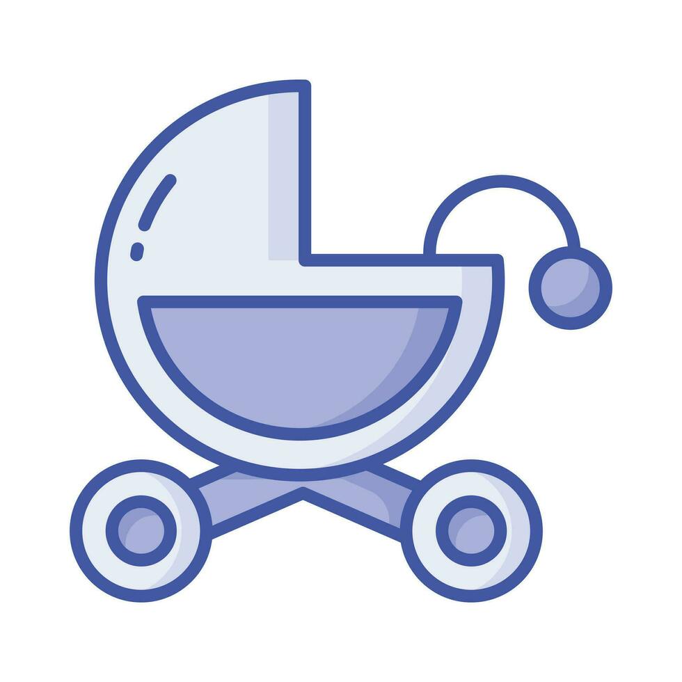 prüfen diese schön Symbol von Baby Wagen, Baby Kinderwagen Vektor Design