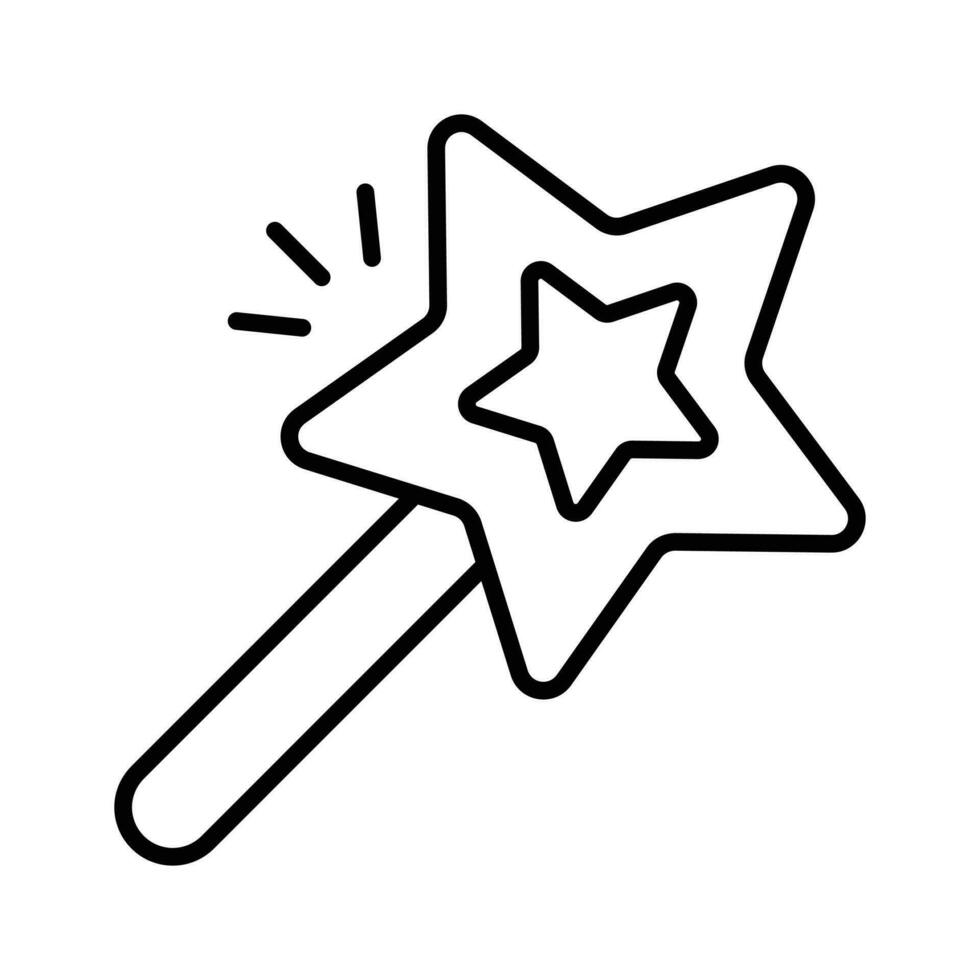 magi wand pinne vektor, skaffa sig håll på detta Fantastisk ikon av magi pinne vektor