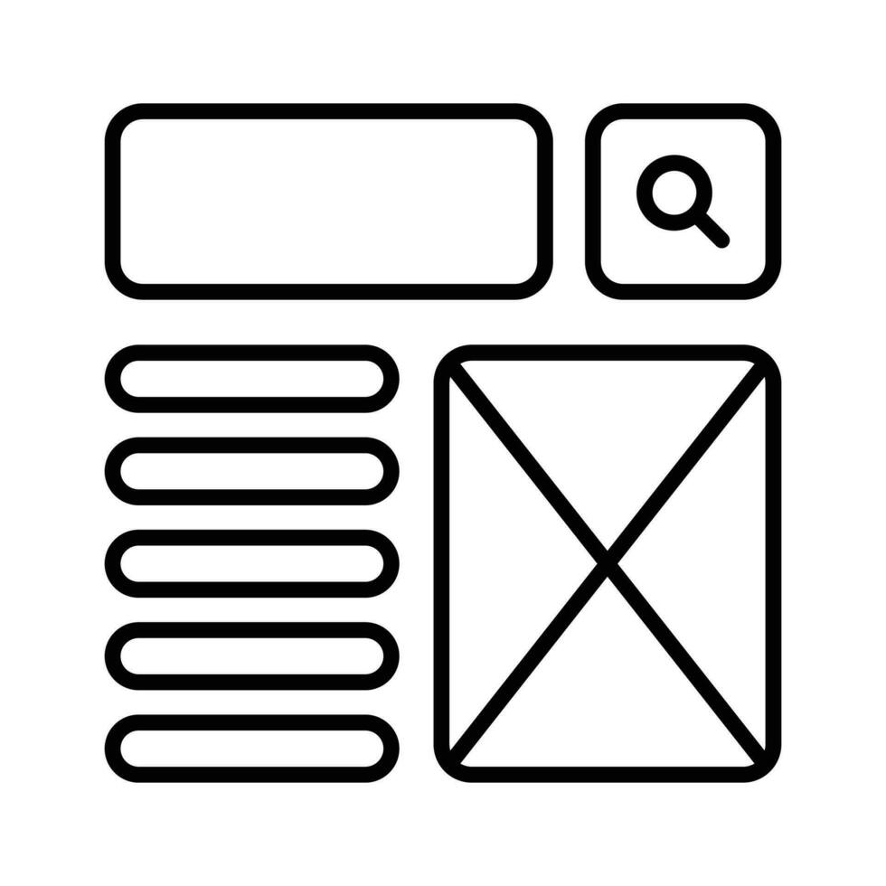 nehmen ein aussehen beim diese schön entworfen Webseite Drahtgitter, Wireframing, Layout, Vorlage Symbol vektor