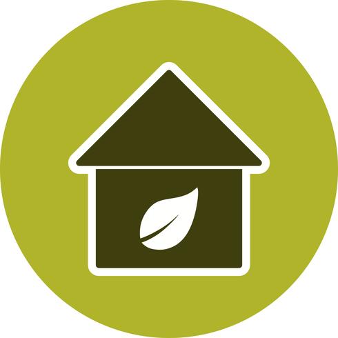 eco home vector icon