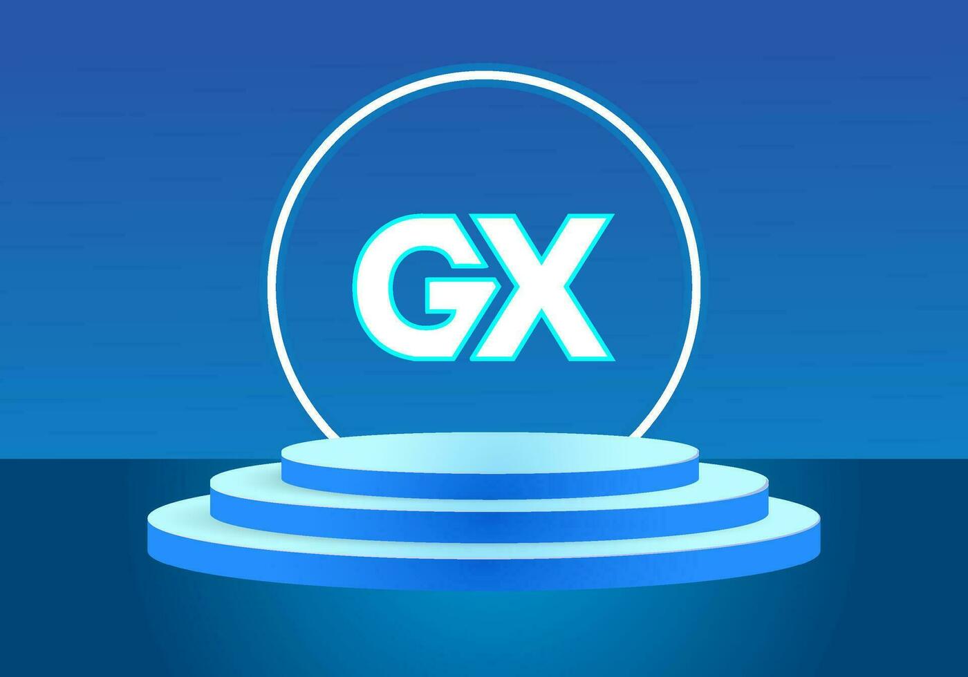 Brief gx Blau Logo unterzeichnen. Vektor Logo Design zum Geschäft.