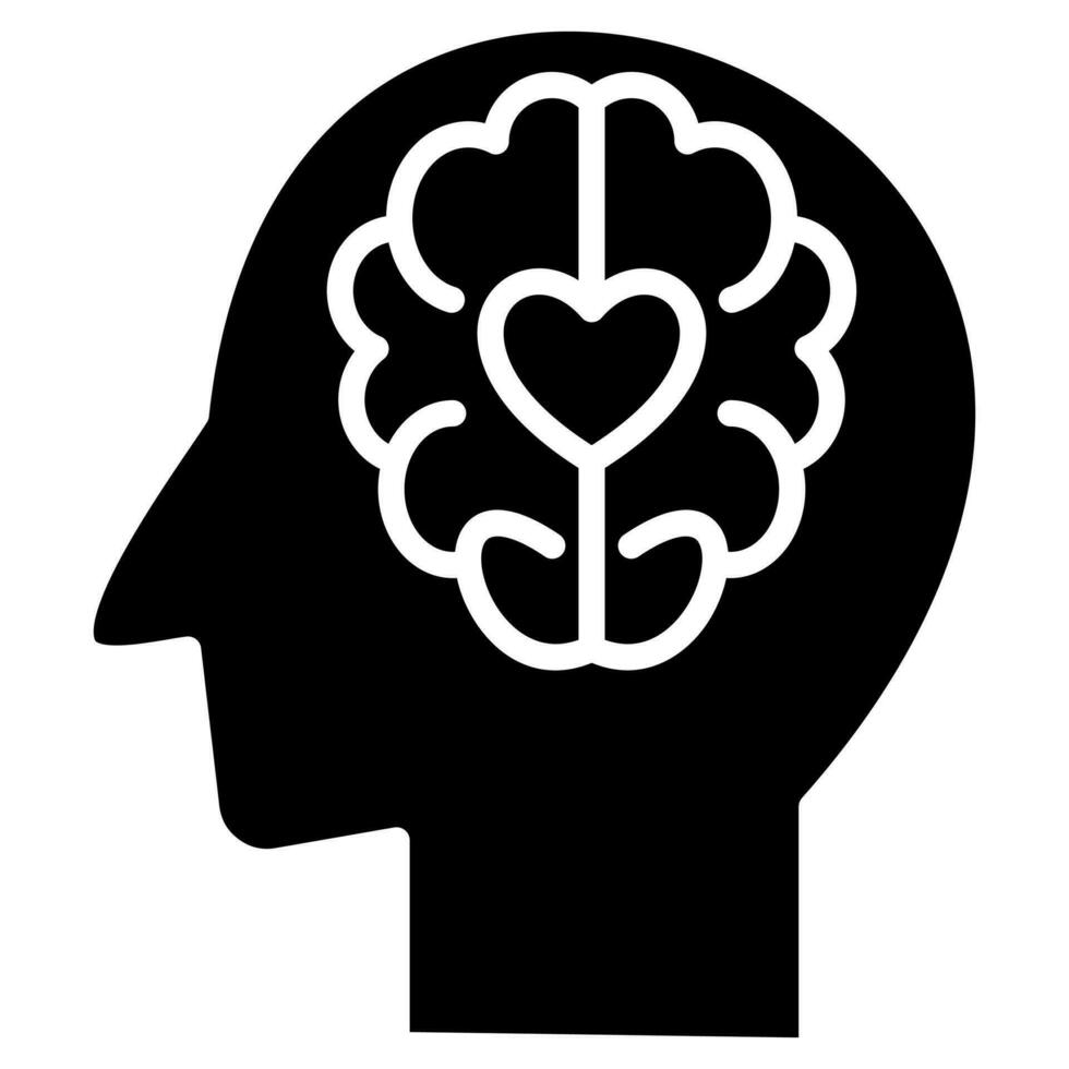 emotional Intelligenz Symbol Linie Vektor Illustration