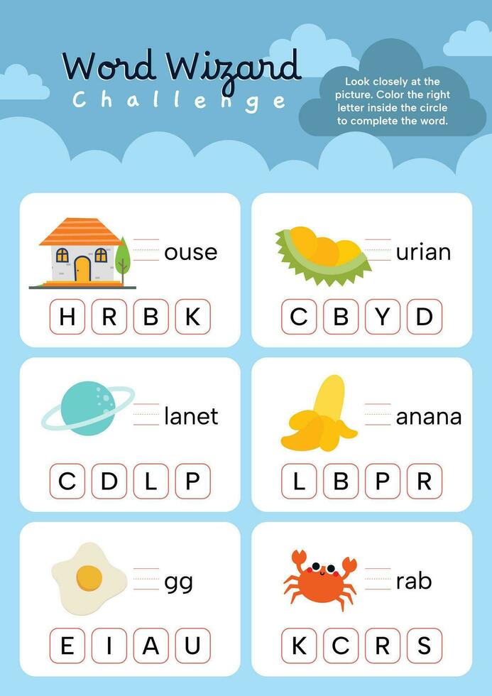 eben Design Vektor zuerst Alphabet Arbeitsblatt druckbar zum Kinder Bildung