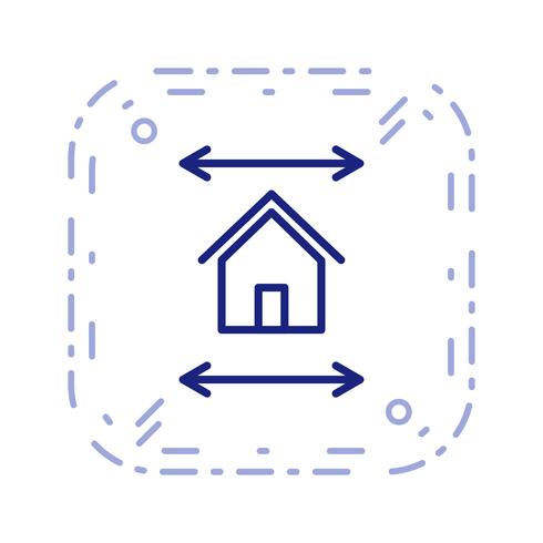 Immobilien Blueprint Vector Icon