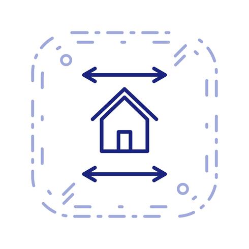 Real Estate Blueprint Vector Icon