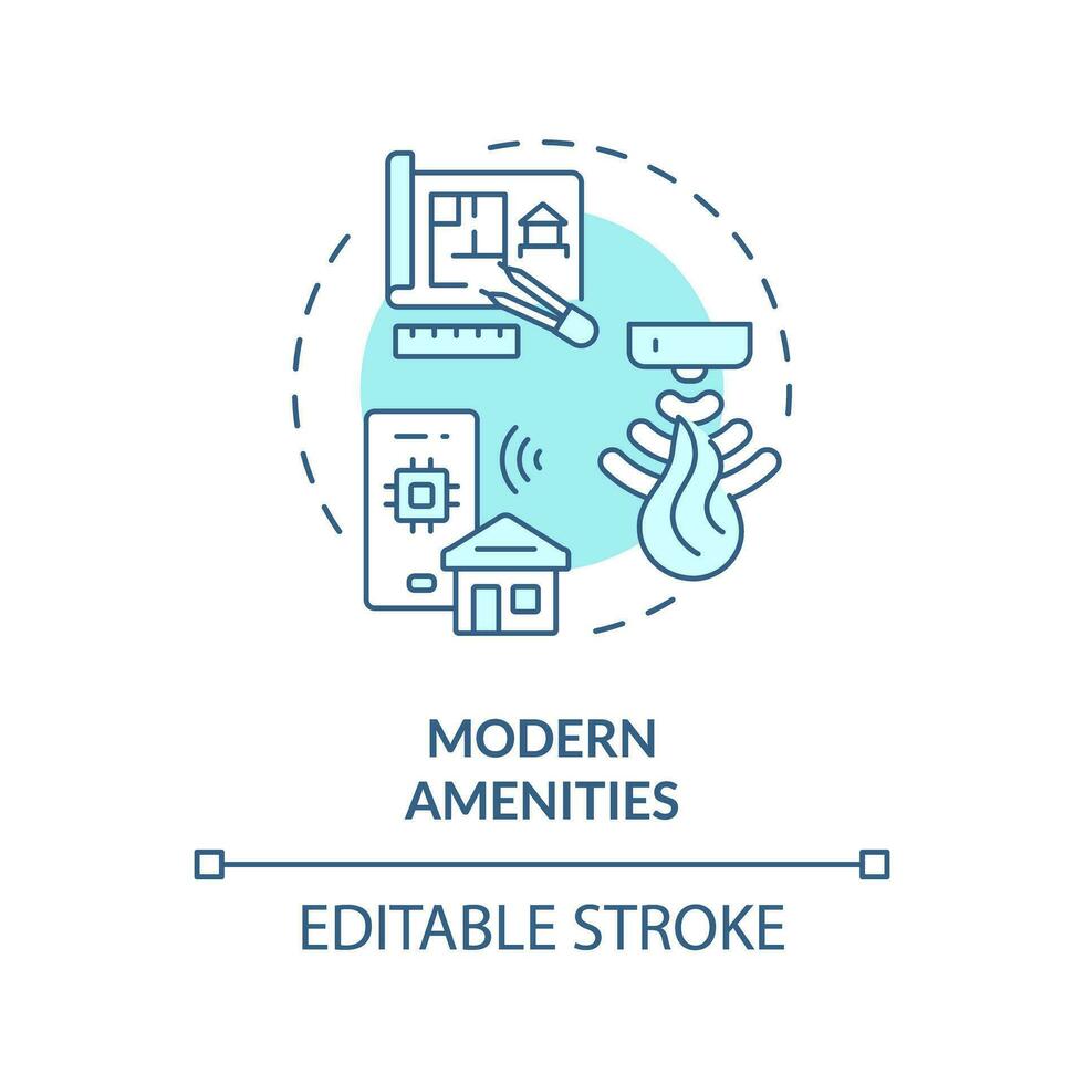 2d editierbar Blau modern Ausstattung Symbol, monochromatisch isoliert Vektor, Konstruktion Kosten dünn Linie Illustration. vektor