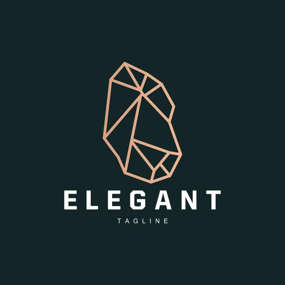 Juwel Diamant Vorlage Illustration Edelstein Logo Design Linie vektor