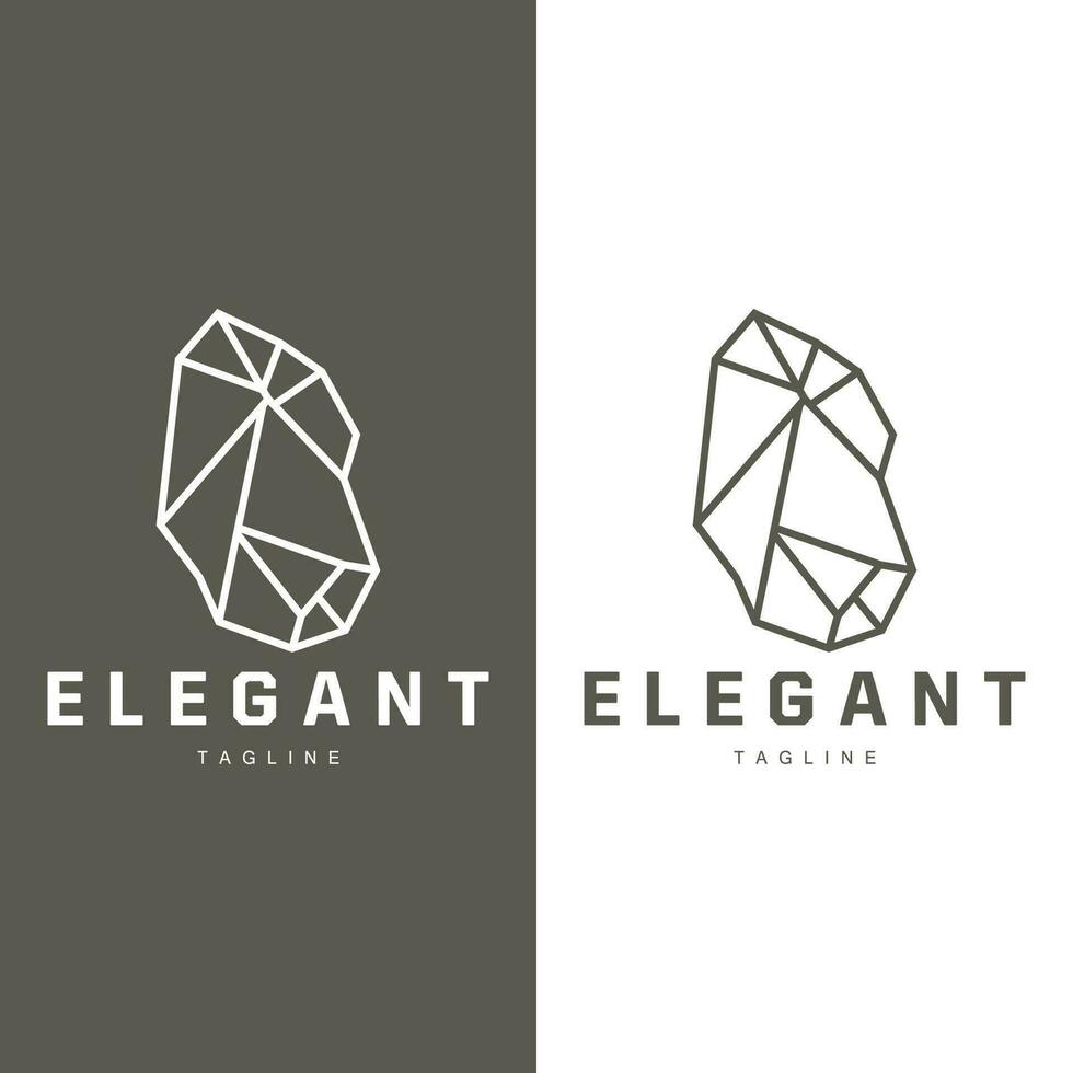 Juwel Diamant Vorlage Illustration Edelstein Logo Design Linie vektor