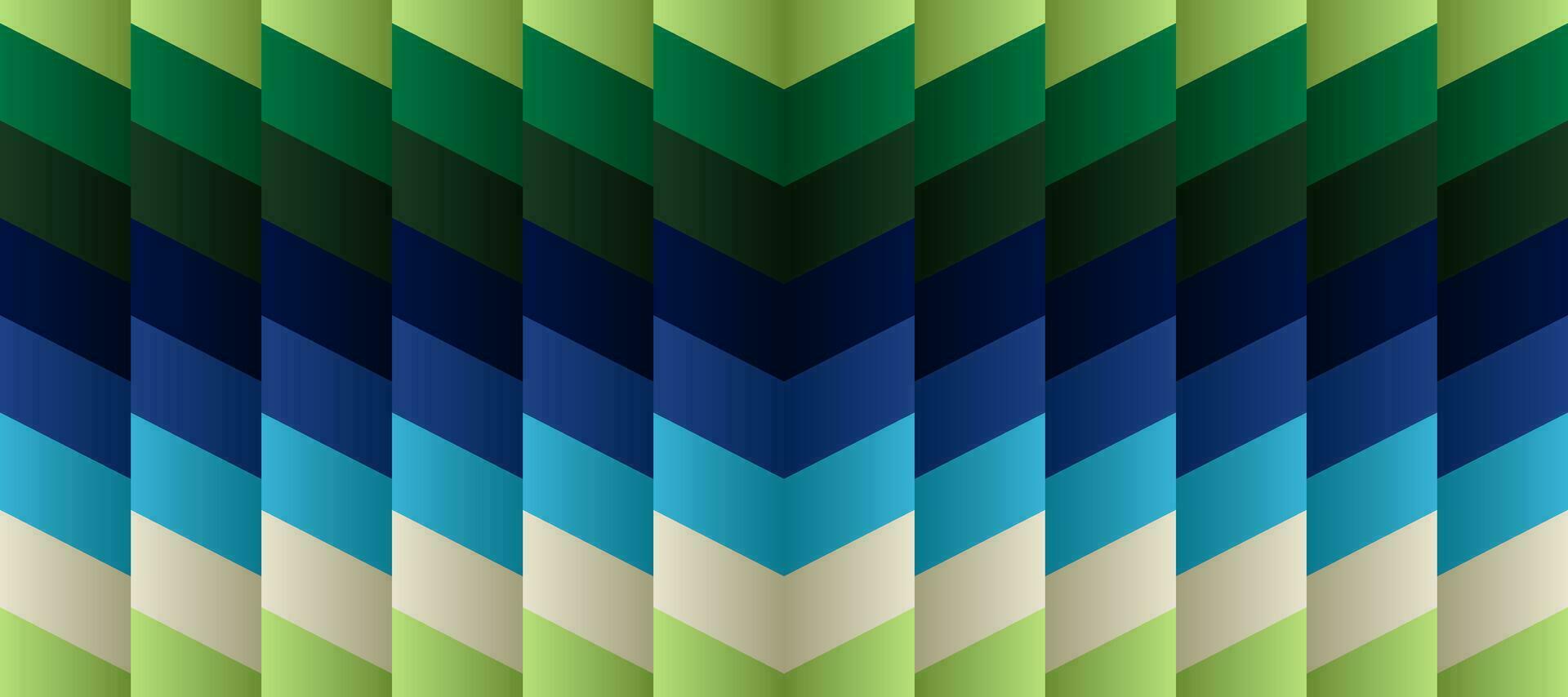 färgrik lutning geometrisk retro grön triangel mönster bakgrund vektor