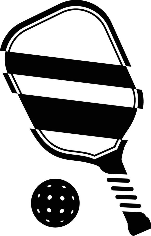 Pickleball Paddel Zeichen Symbol Symbol Vektor Illustration.