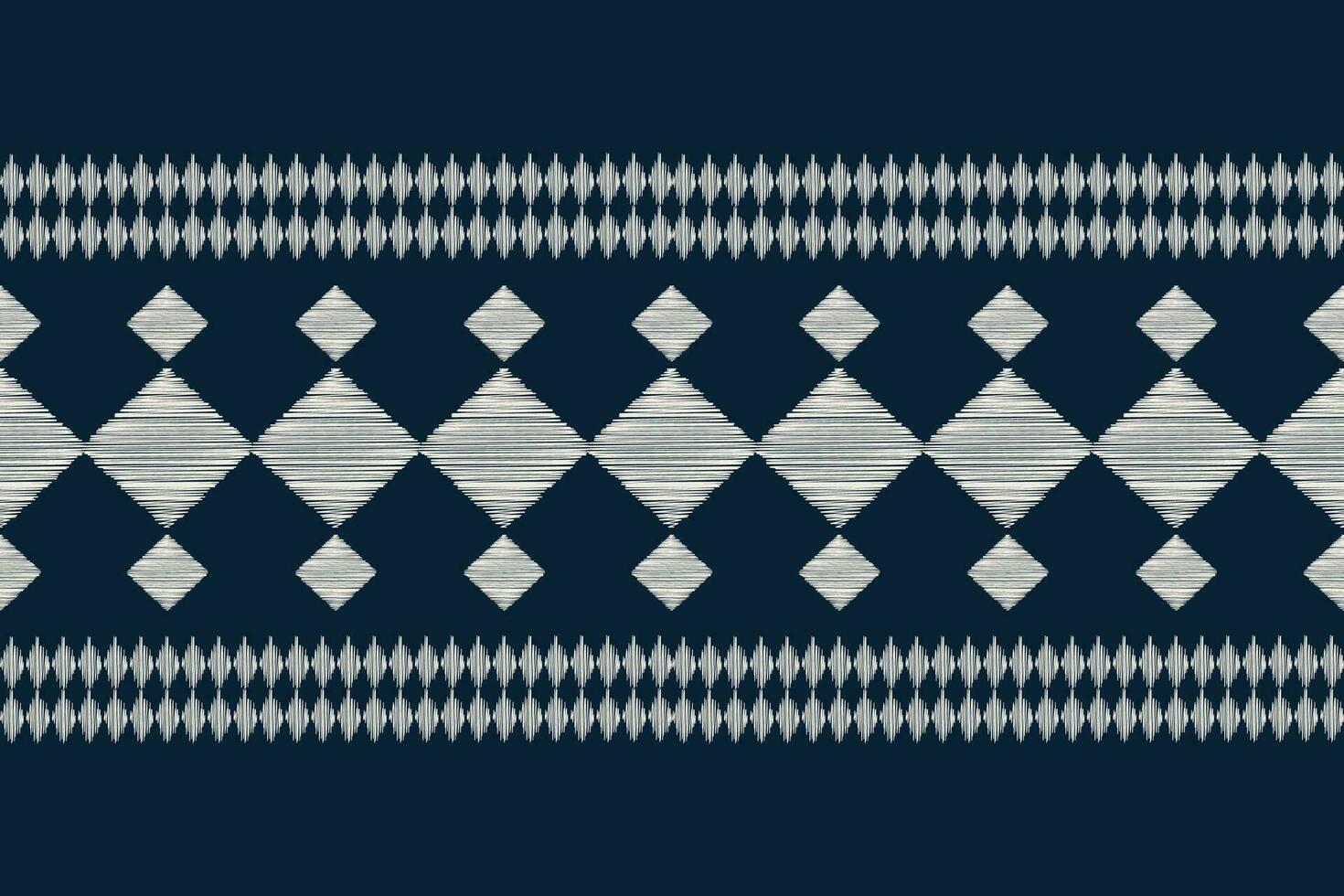 etnisk ikat tyg mönster geometrisk stil.afrikansk ikat broderi etnisk orientalisk mönster blå bakgrund. abstrakt, vektor, illustration.texture, kläder, ram, dekoration, motiv. vektor