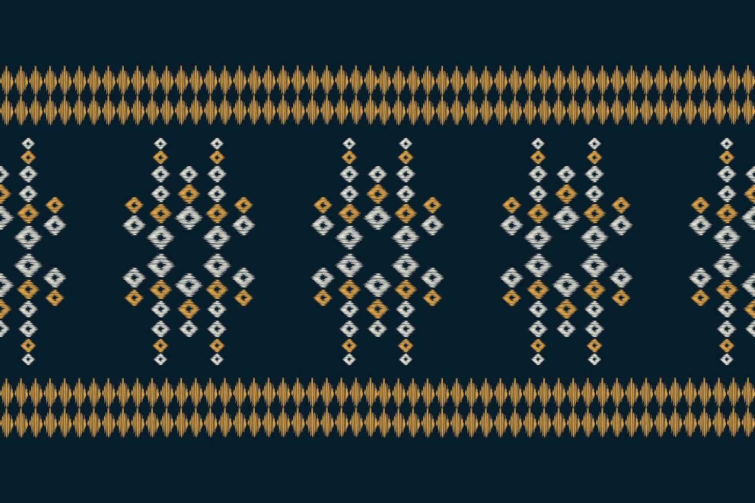 etnisk ikat tyg mönster geometrisk stil.afrikansk ikat broderi etnisk orientalisk mönster blå bakgrund. abstrakt, vektor, illustration.texture, kläder, ram, dekoration, motiv. vektor