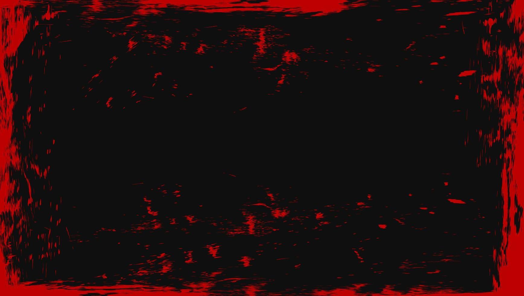 abstraktes schmutziges rotes Grunge-Textur-Design in schwarzem Hintergrund vektor