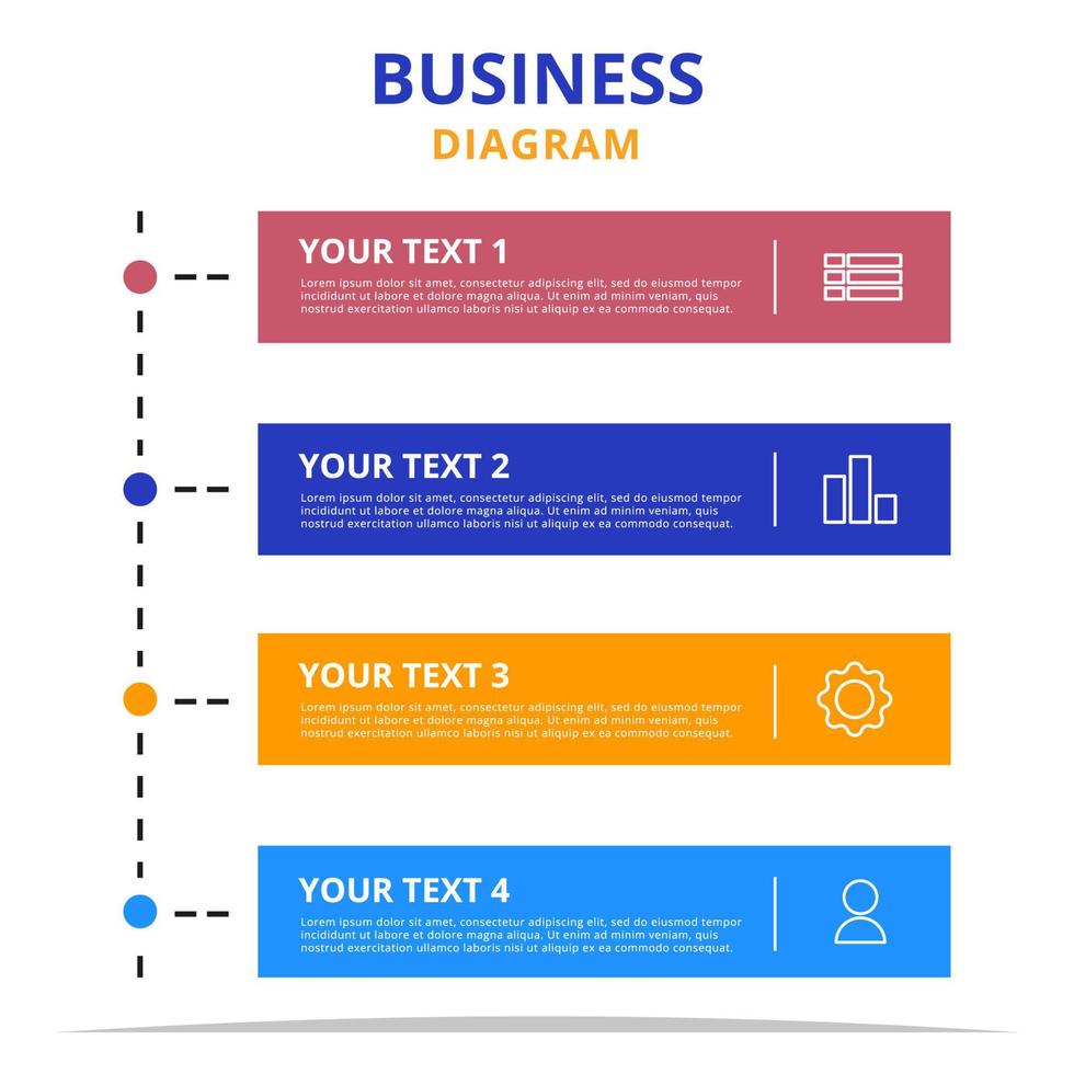 kreativ diagram idé affärsplan koncept infographic element mall vektor