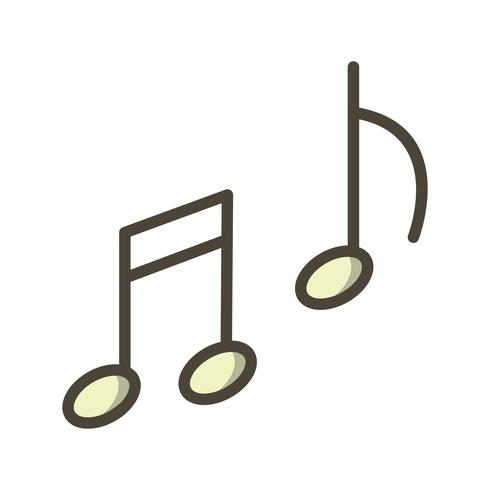 Vektor-Musik-Symbol vektor