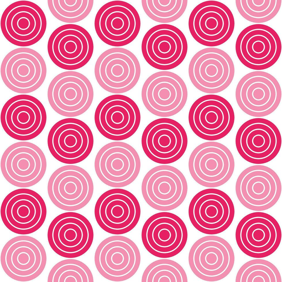 rosa skugga cirkel mönster. cirkel vektor sömlös mönster. dekorativ element, omslag papper, vägg kakel, golv kakel, badrum kakel.