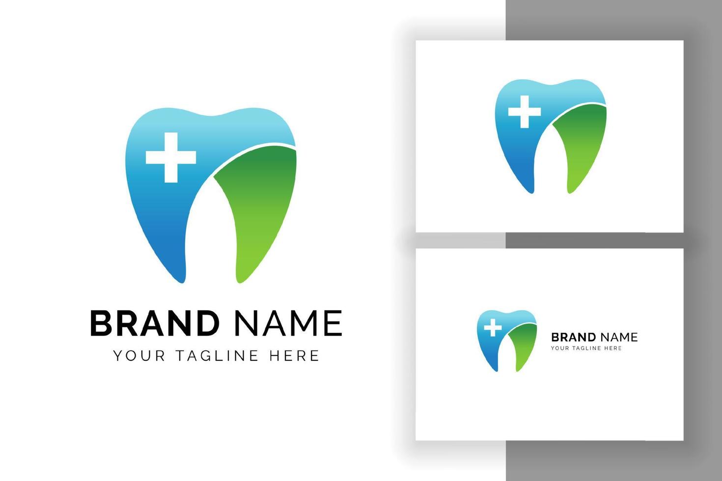 Designvorlage für zahnärztliche Logos. Zahn Dental Logo-Design. vektor