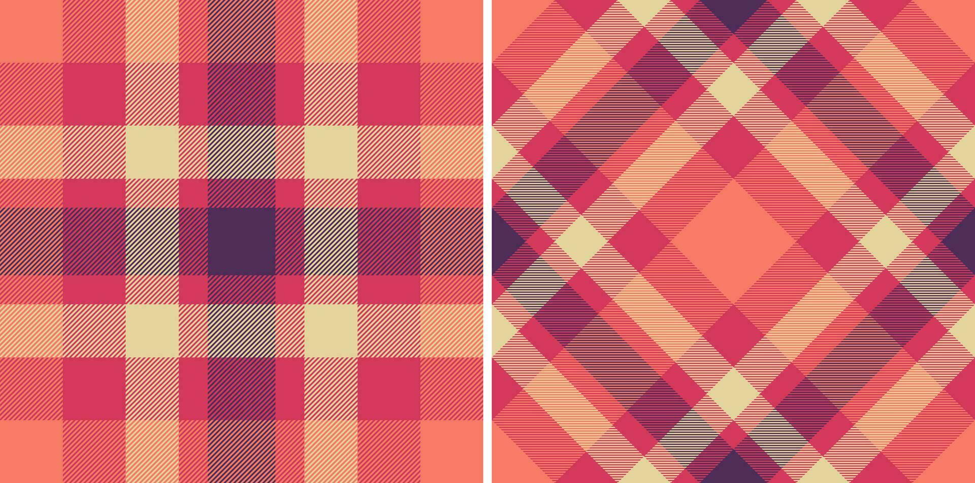 nahtlos prüfen Textil- von Plaid Textur Vektor mit ein Tartan Stoff Muster Hintergrund.